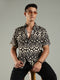 Urban Print Viscose Relaxed Fit Half Sleeves Shirt