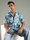 Floral Paradise Printed Relaxed Fit Half Sleeve Shirt