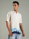 Coastal Drift Placement Print Viscose Relaxed Fit Shirt