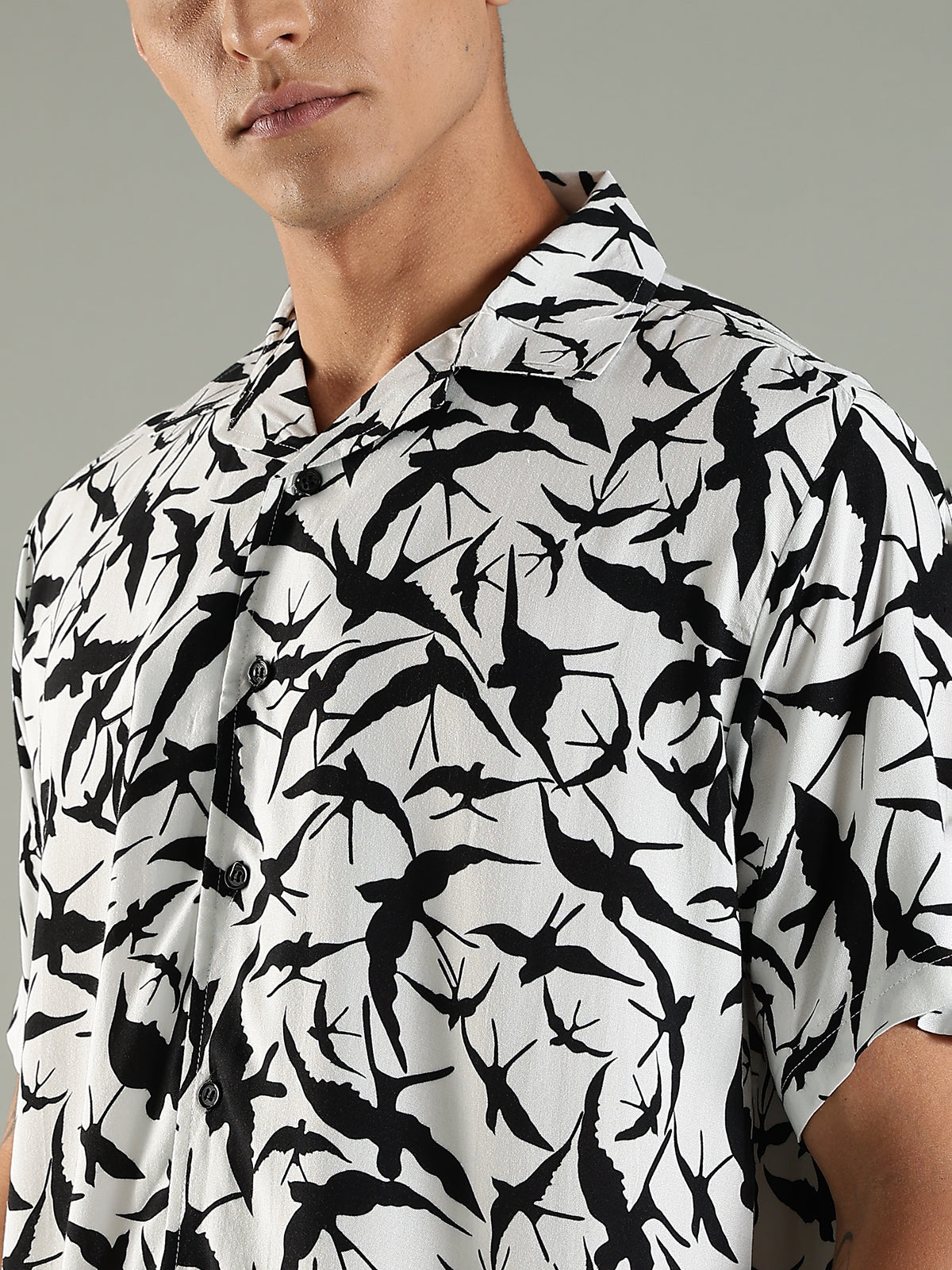 Aviary Drift Half Sleeves Relaxed Fit Shirt