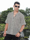 Zigzag Crochet Oversized Shirt
