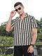 Monochrome Crochet Relaxed Fit Half Shirt