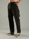 Classic Straight Fit Utility Six Pockets Cargo Pants - Olive