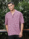 Electric Escape Printed Oversized Half Sleeves Shirt