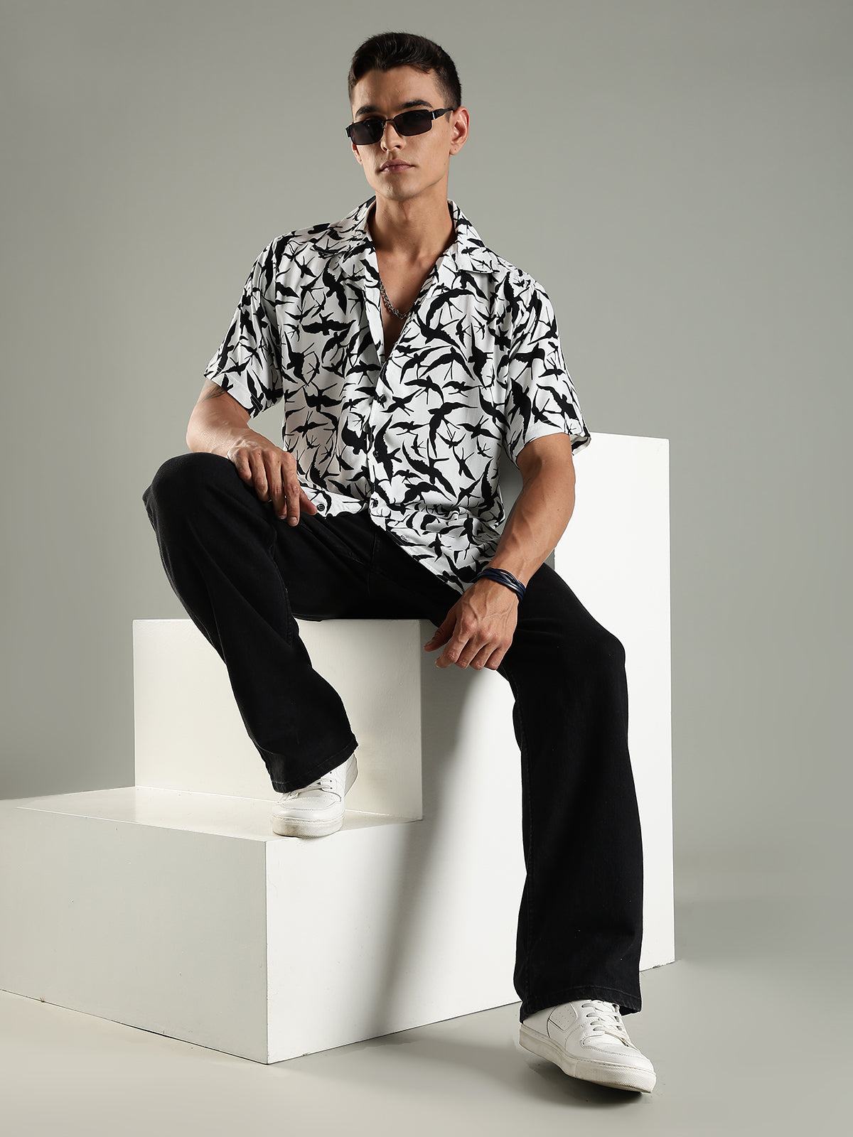 Aviary Drift Half Sleeves Relaxed Fit Shirt