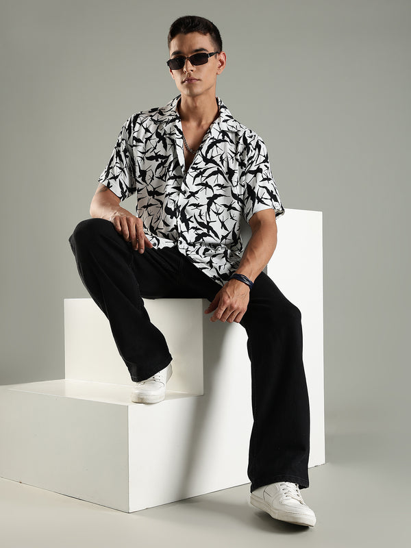 Aviary Drift Half Sleeves Relaxed Fit Shirt