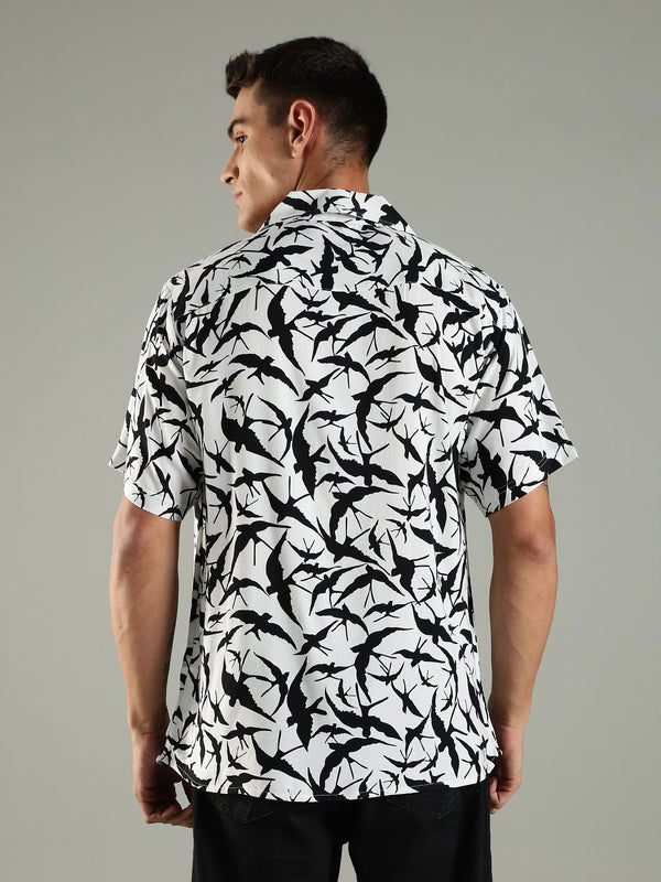 Aviary Drift Half Sleeves Relaxed Fit Shirt